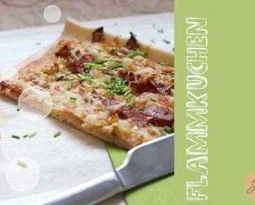[Ni] Leberkäse meets süßer Senf | Flammkuchen "Wiesn Art" {Rezept}