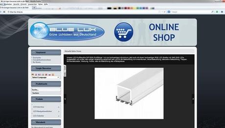 Onlineshop Blue Lux