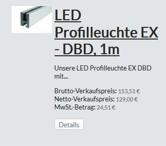 LED Profilleuchte EX DBD