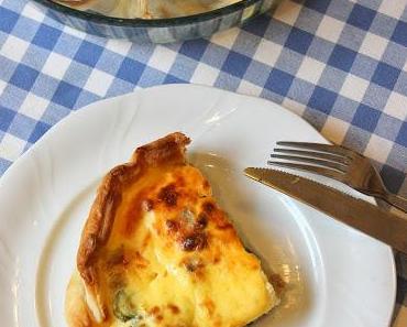 Quiche Thunfisch und Zwiebeln