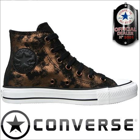 Converse Chucks All Star Chuck Taylor Sneakers 540369 BLACK GOLD LEATHER