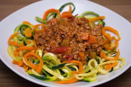 Gaumenfreundin - Low Carb Nudeln mit Bolognese