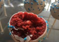 Red Velvet Kuchen für Cake Pops