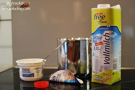 Zutaten für selbstgemachtes Joghurt