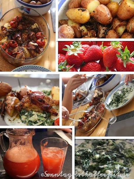 Hähnchen & Tomaten aus dem Ofen alla Jamie Oliver 30 Minuten Kochbuch