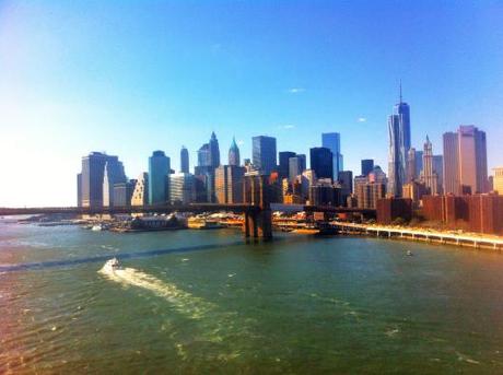 Die Manhatten Skyline von der Manhattan Bridge aus betrachtet. Macht einen sprachlos!