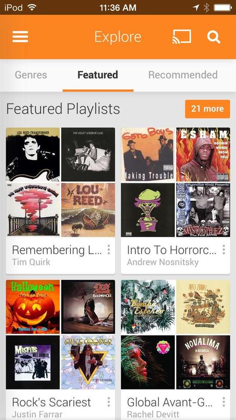 Google Play Music – Seit heute auch mit der offiziellen App kostenlos im App Store vertreten