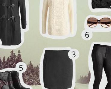 Elegant gekleidet durch den Winter