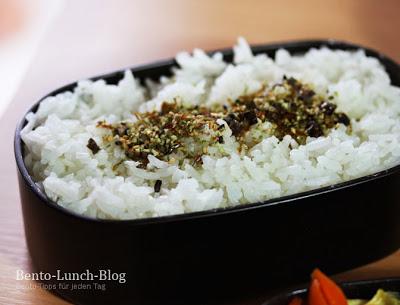 Bento #143: Süßsauer-Gemüse mit Tofu und Wasabi-Furikake