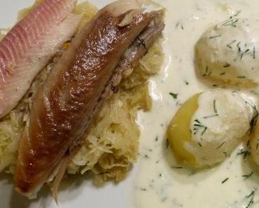 Choucroute mit Räucherfisch à la Léa Linster