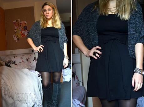 Little Black Dress. Autumn is for layering!