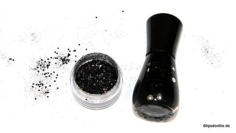 catrice nail sequins C02 Running Wild essence colour & go 144 black is back
