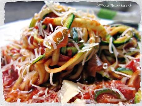 Vegane Zucchini - Spaghetti