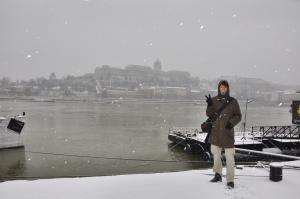 Budapest bei Schneefall