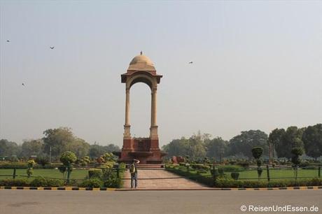 Beim India-Gate in Delhi