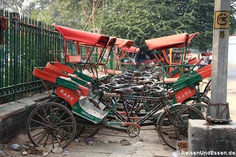 Fahrrad-Rikschas in Old Delhi