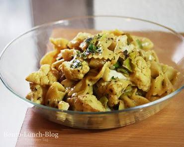 Rezept: Pasta mit gröstetem Blumenkohl, Gorgonzola und Honig