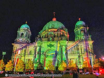 fetival of lights, berlin, illumination, 2013, berliner dom, alexanderplatz, fernsehturm, beleuchtet, lichterglanz, berlin leuchtet