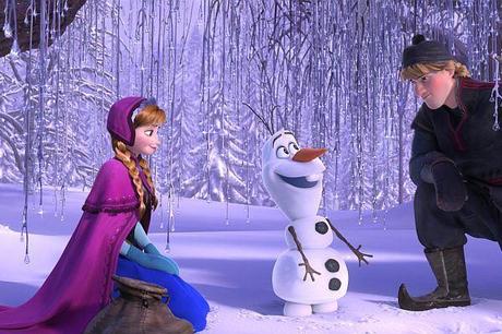 Anna (links), Olaf (mitte) und Kristoff (rechts) wollen zu Elsa, der Eiskönigin.
