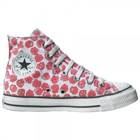 Blumenmotiv Converse All Star Schuhe Chucks