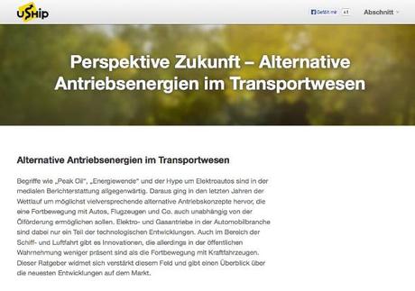 Ratgeber: Alternative Antriebsenergien im Transportwesen