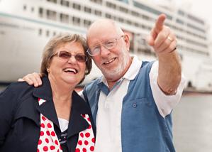 Kreuzfahrt-senior in Reisen mit dem Schiff - Faszination und Integration