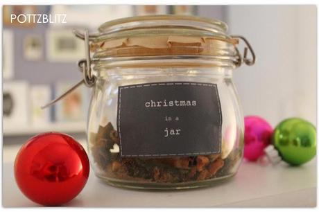 Christmas in a jar + Freebie