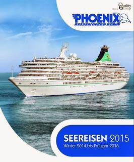 Der neue Seereisenkatalog von Phoenix Reisen -  für 2015 ist ab sofort in den Reisebüros erhältlich!