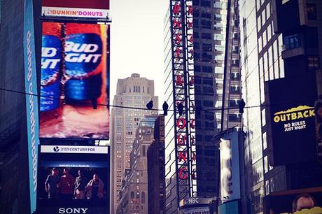 New York November 2013 Times Square Tauben