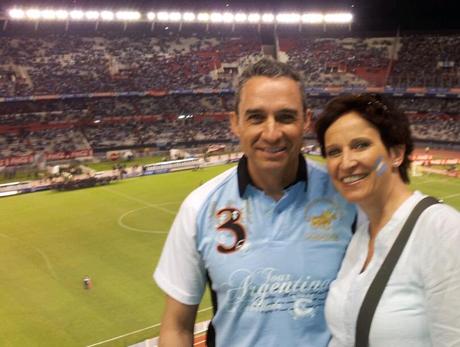 Walter & Katja im River Plate bei Argentinien - Venezuela