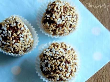 Peanut-chocolate-crunch Truffles - perfect vegan silvester snack !! #1