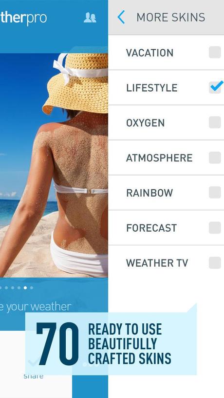 InstaWeather Pro – Nutze das Tool als reine Wetter-App oder sende deinen Freunden Wetternachrichten deines Standorts