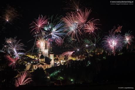 Mariazell-Basilika-Feuerwerk-Silvester-2013
