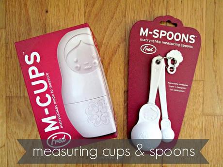 Weihnachtsgeschenk: measuring cups & spoons