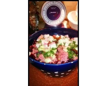 Winterlicher Couscous-Salat mit Roter Bete