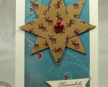 Weihnachtskarte mit Stern