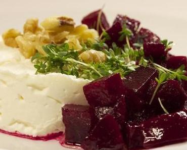 Meerrettich-Mousse mit marinierter Roter Bete