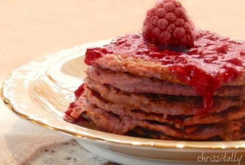 Joghurt-rasberry pancakes - start your day healthy ;)