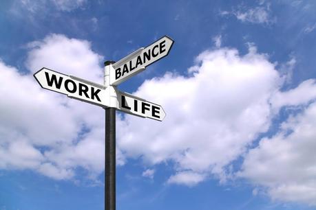 Work Life Balance Schild