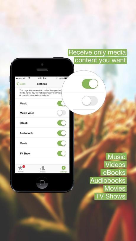 Artist Radar – Neuheiten deiner Lieblingskünstler als Push Mitteilung auf dem iPhone und iPad