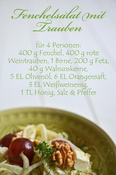 Rezept Fenchelsalat mit Trauben