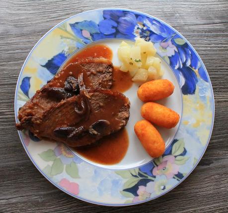 Rinderbraten mit Lebkuchensoße