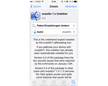 evasi0n 7.x Untether 0.3 schließt wichtige Sicherheitslücken