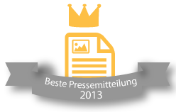 Beste Online-Pressemitteilung 2013