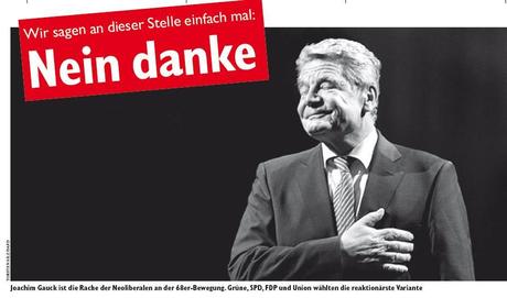 “Der Freiheitskämpfer Pastor Gauck, hat den Schafspelz abgelegt”