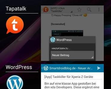 [App] Taskkiller für Xperia Z Geräte