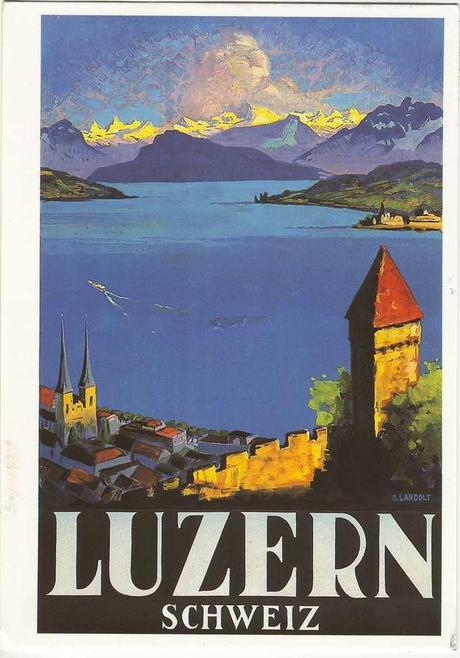 Postkarte von Uli: Otto Landolt. Plakat Luzern, 1932