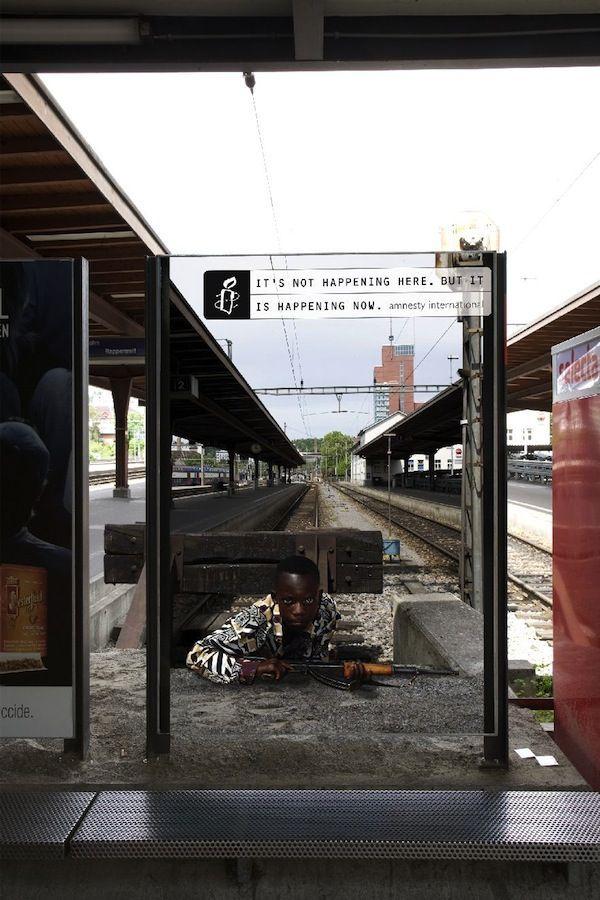 Eindrucksvolle Amnesty International Kampagne: Its not happening here. But it is happening now.