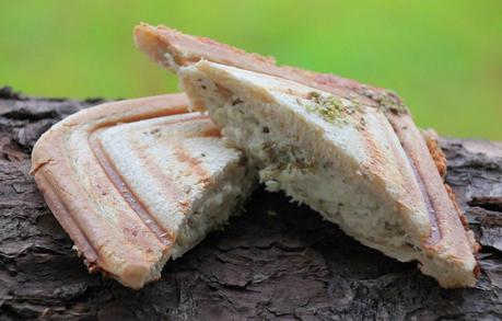 Käse-Huhn-Sandwiches mit Oregano