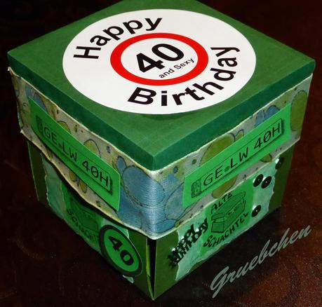 DIY - Exploding Box zum 40. Geburtstag